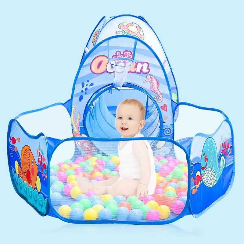 Ultimate PlayZone Kids Ball Pit Tent And Crawling Tunnel Playset 2