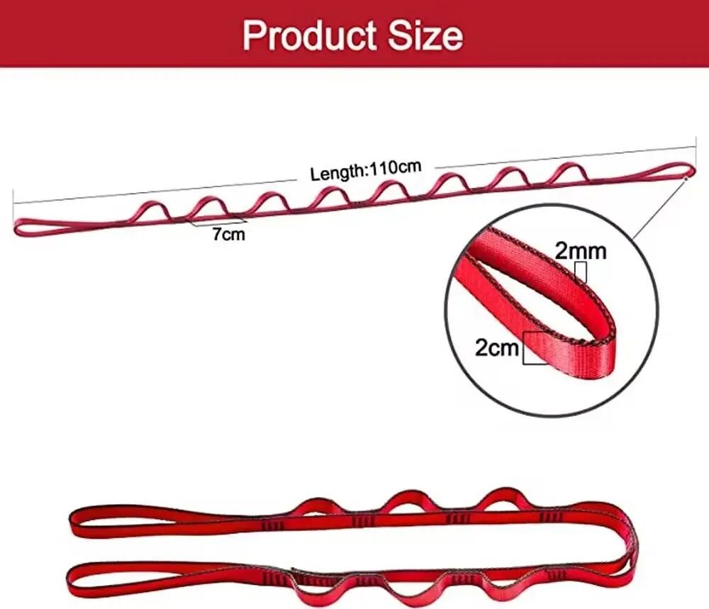 Yoga Fitness Belt Daisy Chain Extension Strap 1