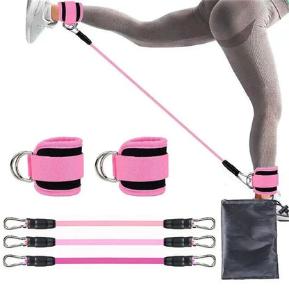 Ankle Straps Resistance Bands Set for Fitness and Workout