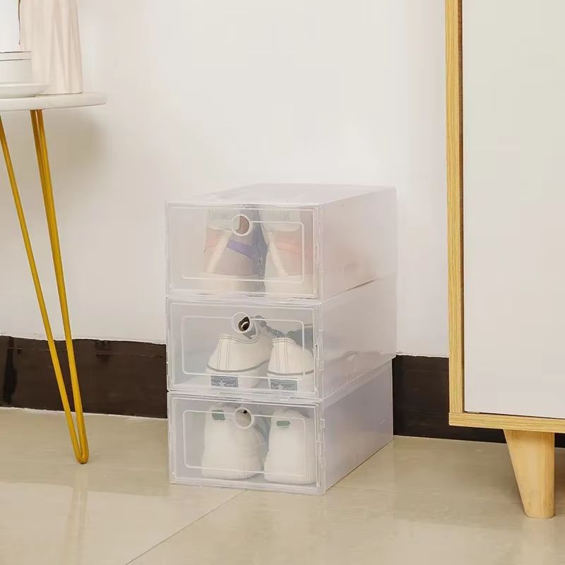 ClearView Stackable Plastic Shoe Storage Drawer Organizer 5