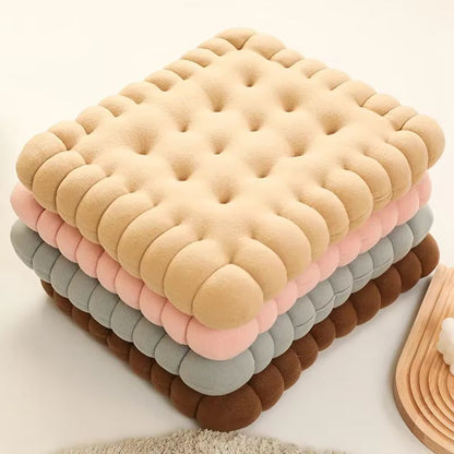 Biscuit Cookie Plush Cushion Soft Seat Pad Tatami Floor Chair and Sofa Pillow