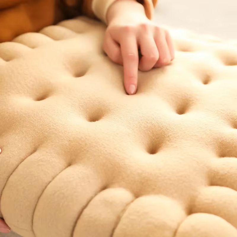 Biscuit Cookie Plush Cushion Soft Seat Pad Tatami Floor Chair And Sofa Pillow 1