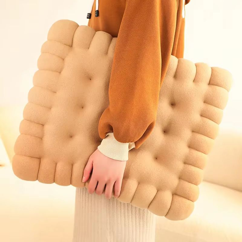 Biscuit Cookie Plush Cushion Soft Seat Pad Tatami Floor Chair And Sofa Pillow 3