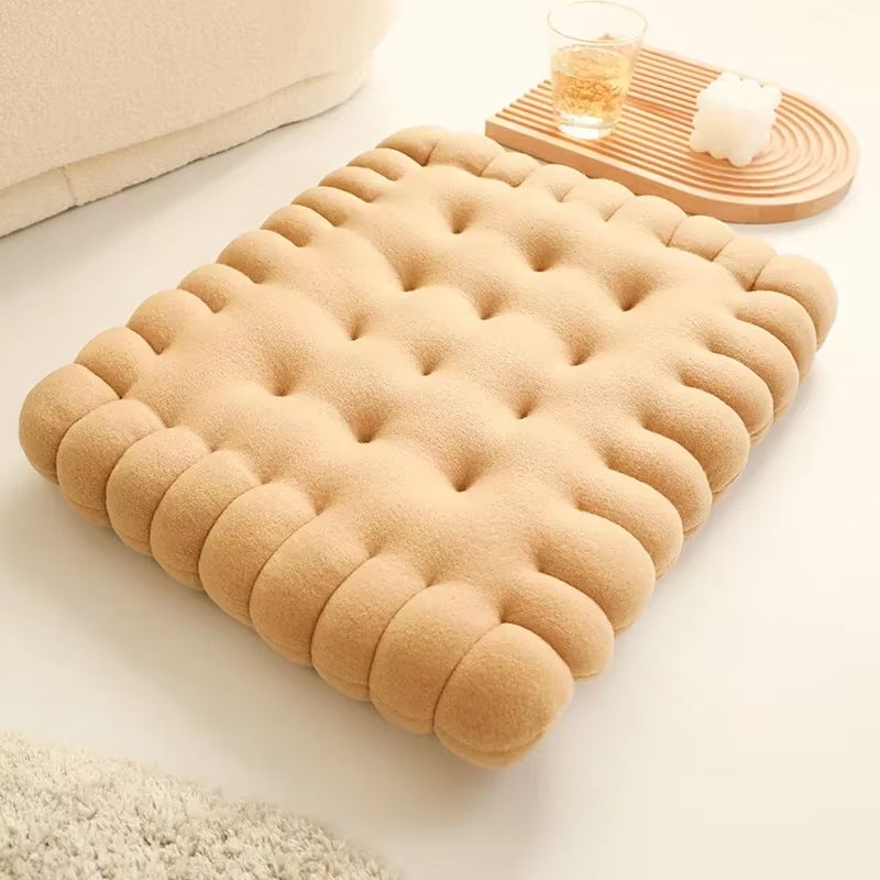 Biscuit Cookie Plush Cushion Soft Seat Pad Tatami Floor Chair And Sofa Pillow 5