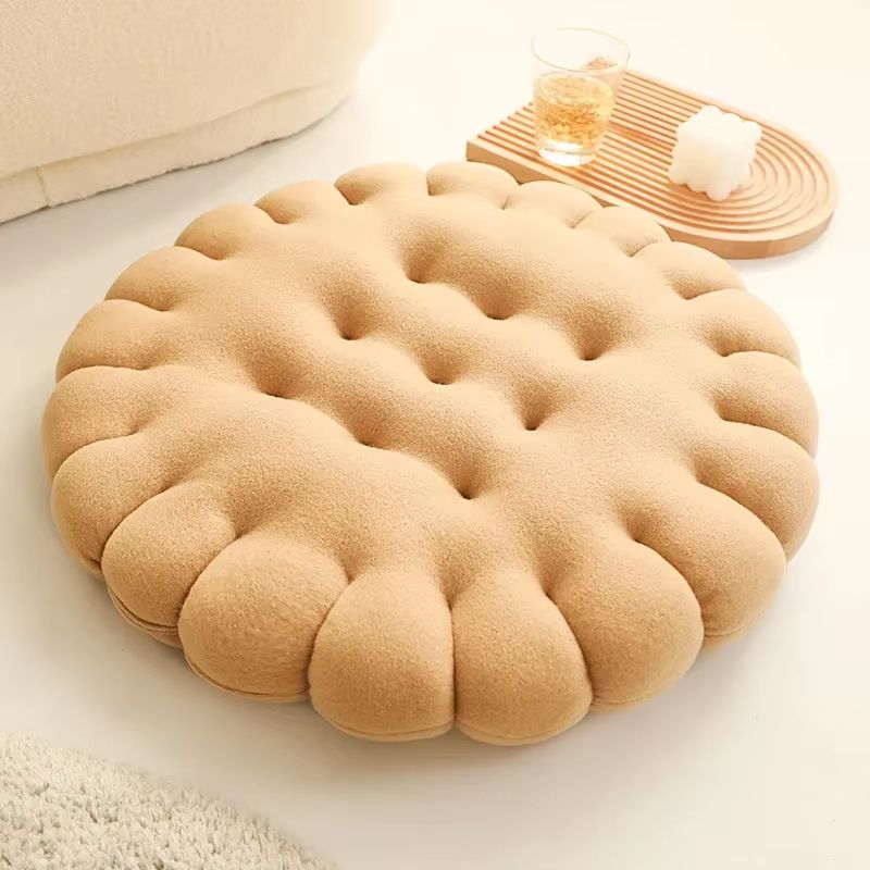 Biscuit Cookie Plush Cushion Soft Seat Pad Tatami Floor Chair And Sofa Pillow 9