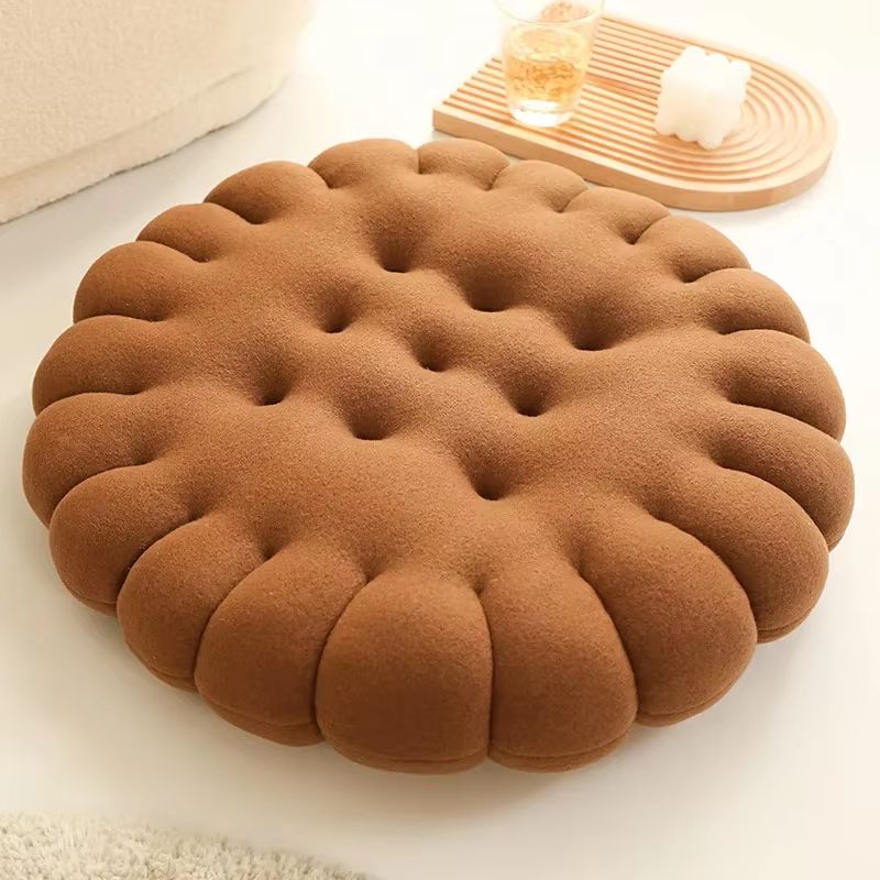 Biscuit Cookie Plush Cushion Soft Seat Pad Tatami Floor Chair And Sofa Pillow 12