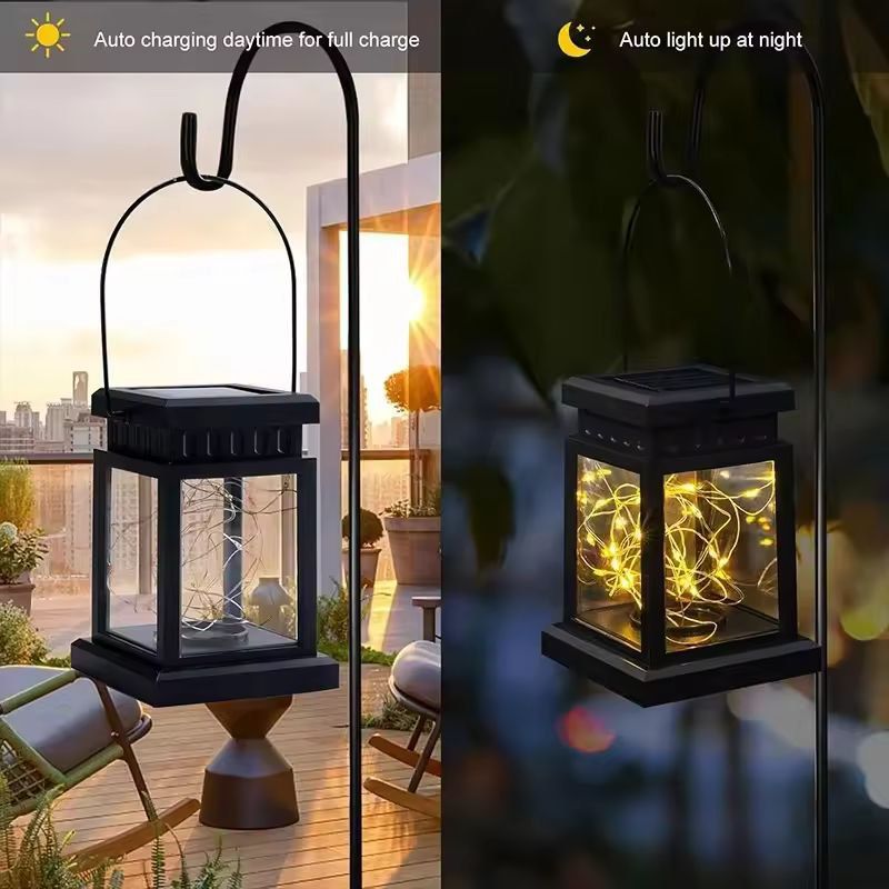 SunGlow Eco Solar Hanging Lanterns  Outdoor Solar String Lights Set 1