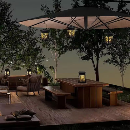 SunGlow Eco Solar Hanging Lanterns  Outdoor Solar String Lights Set 5