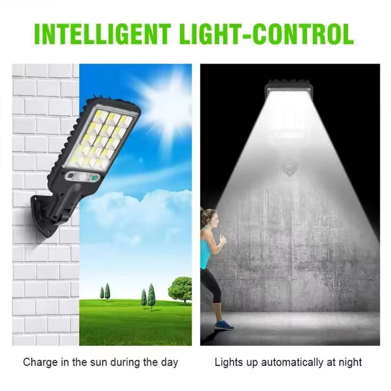 BrightGuard Solar Motion Security Light  Outdoor 3Mode Waterproof Garden Yard LED Lamp 3