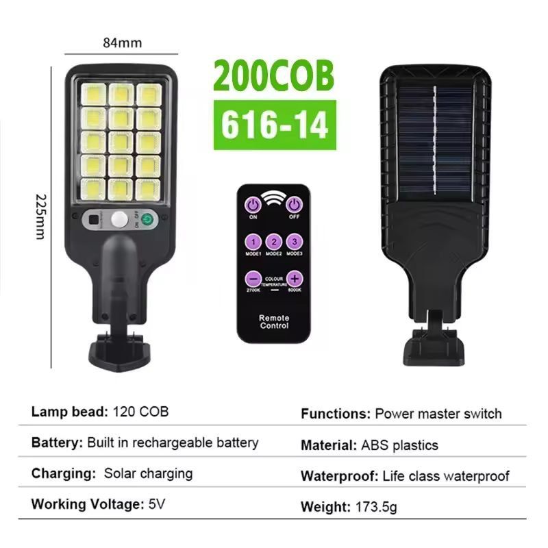 BrightGuard Solar Motion Security Light  Outdoor 3Mode Waterproof Garden Yard LED Lamp 8