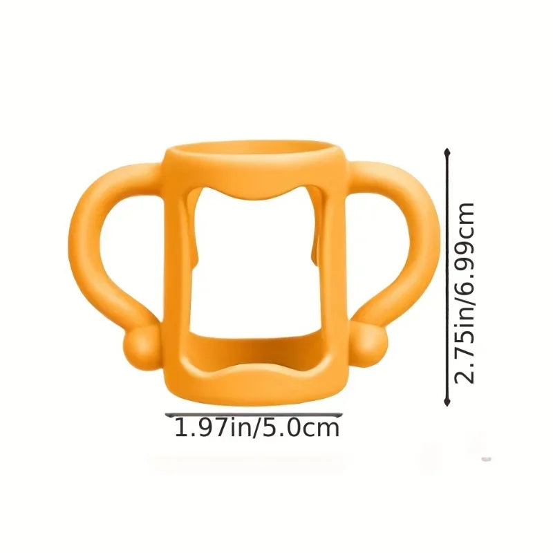 Silicone Bottle Handle for Narrow Baby Bottles, BPA-free Soft Silicone, Easy Grip Handle, Can Accommodate Most Bottles