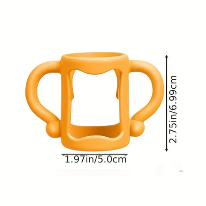 Silicone Bottle Handle for Narrow Baby Bottles, BPA-free Soft Silicone, Easy Grip Handle, Can Accommodate Most Bottles