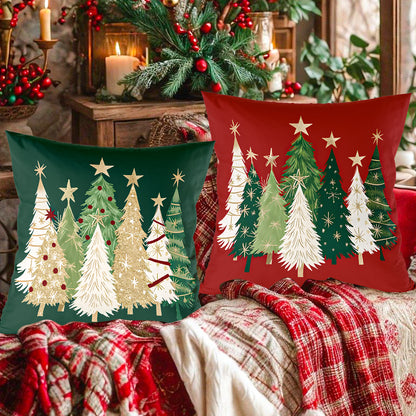 Xmas Pillow Cover, Merry Christmas Tree, Navidad New Year Decoration Gift Natal New Year Gift
