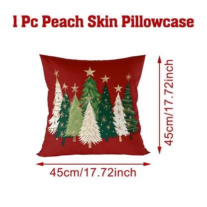 Xmas Pillow Cover, Merry Christmas Tree, Navidad New Year Decoration Gift Natal New Year Gift