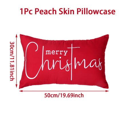 Xmas Pillow Cover, Merry Christmas Tree, Navidad New Year Decoration Gift Natal New Year Gift