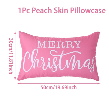 Xmas Pillow Cover, Merry Christmas Tree, Navidad New Year Decoration Gift Natal New Year Gift
