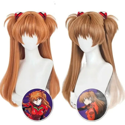 Long Orange Cosplay Wig with Heat Resistant Synthetic Fiber