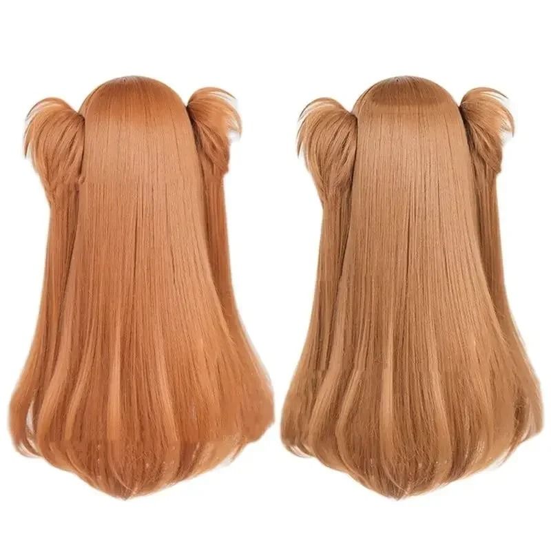 Long Orange Cosplay Wig With Heat Resistant Synthetic Fiber 1