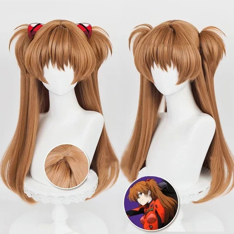 Long Orange Cosplay Wig With Heat Resistant Synthetic Fiber 2