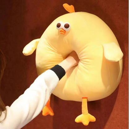 Soft Simulation Chicken Plush Toy, Funny Neck Pillow, Stuffed Animal for Boys and Girls, Cute Festival Gift