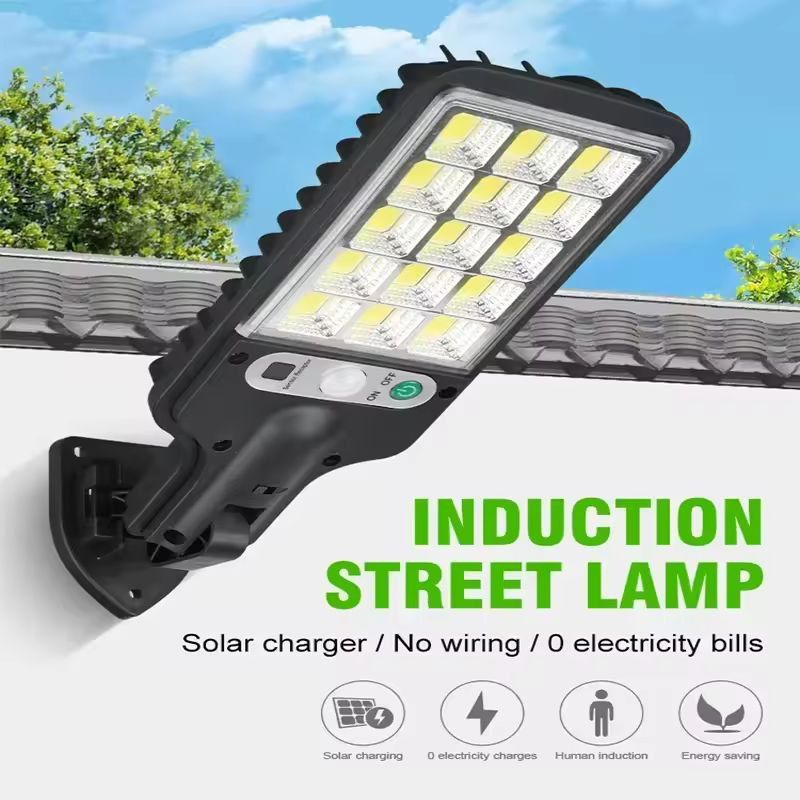 SolarGuard Outdoor Motion-Sensor Solar Street Lamp (3-Mode Pack)
