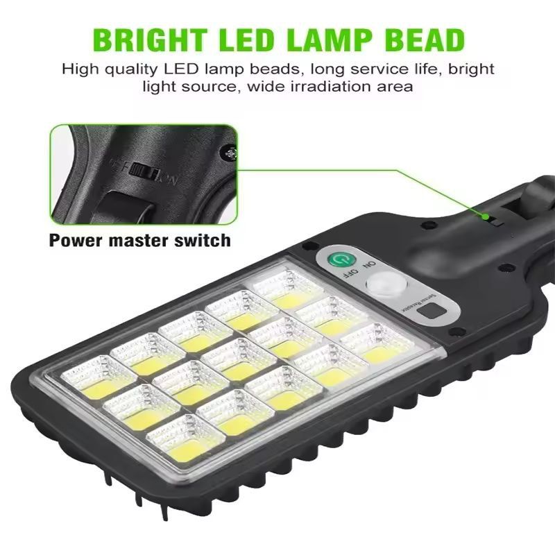 SolarGuard Outdoor MotionSensor Solar Street Lamp 3Mode Pack 5