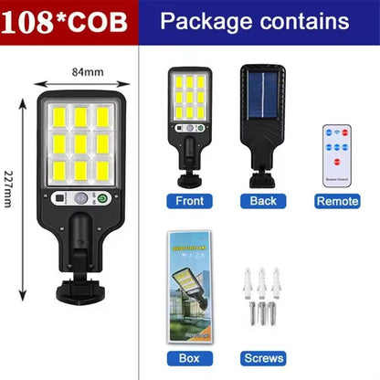 SolarGuard Outdoor MotionSensor Solar Street Lamp 3Mode Pack 7