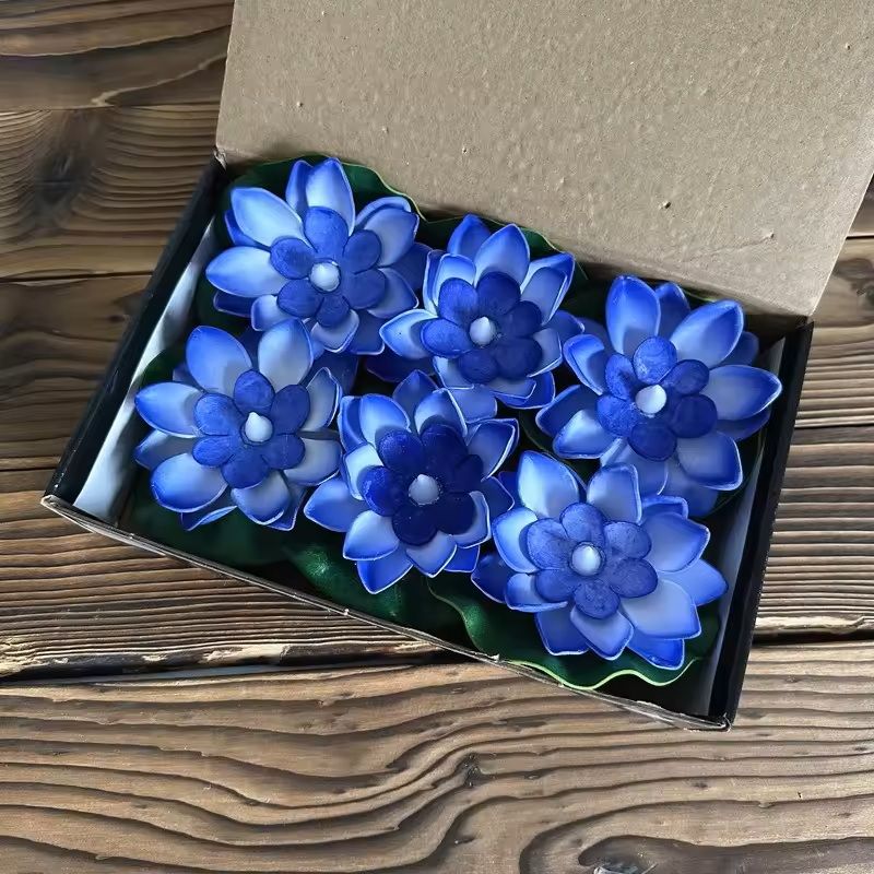 LED Lotus Floating Night Lamp Water Sensor Flower Light For Garden Ponds Tanks  Festive Party Decor 11