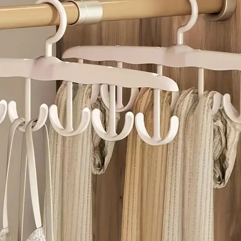Multi-Functional Storage Organizer Hanger for Underwear, Clothes, and Hats, Home Wardrobe Wave Hook