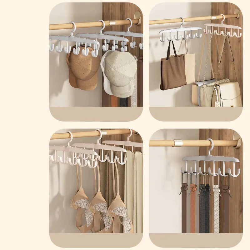 Multi-Functional Storage Organizer Hanger for Underwear, Clothes, and Hats, Home Wardrobe Wave Hook