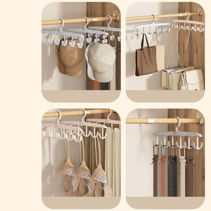 Multi-Functional Storage Organizer Hanger for Underwear, Clothes, and Hats, Home Wardrobe Wave Hook