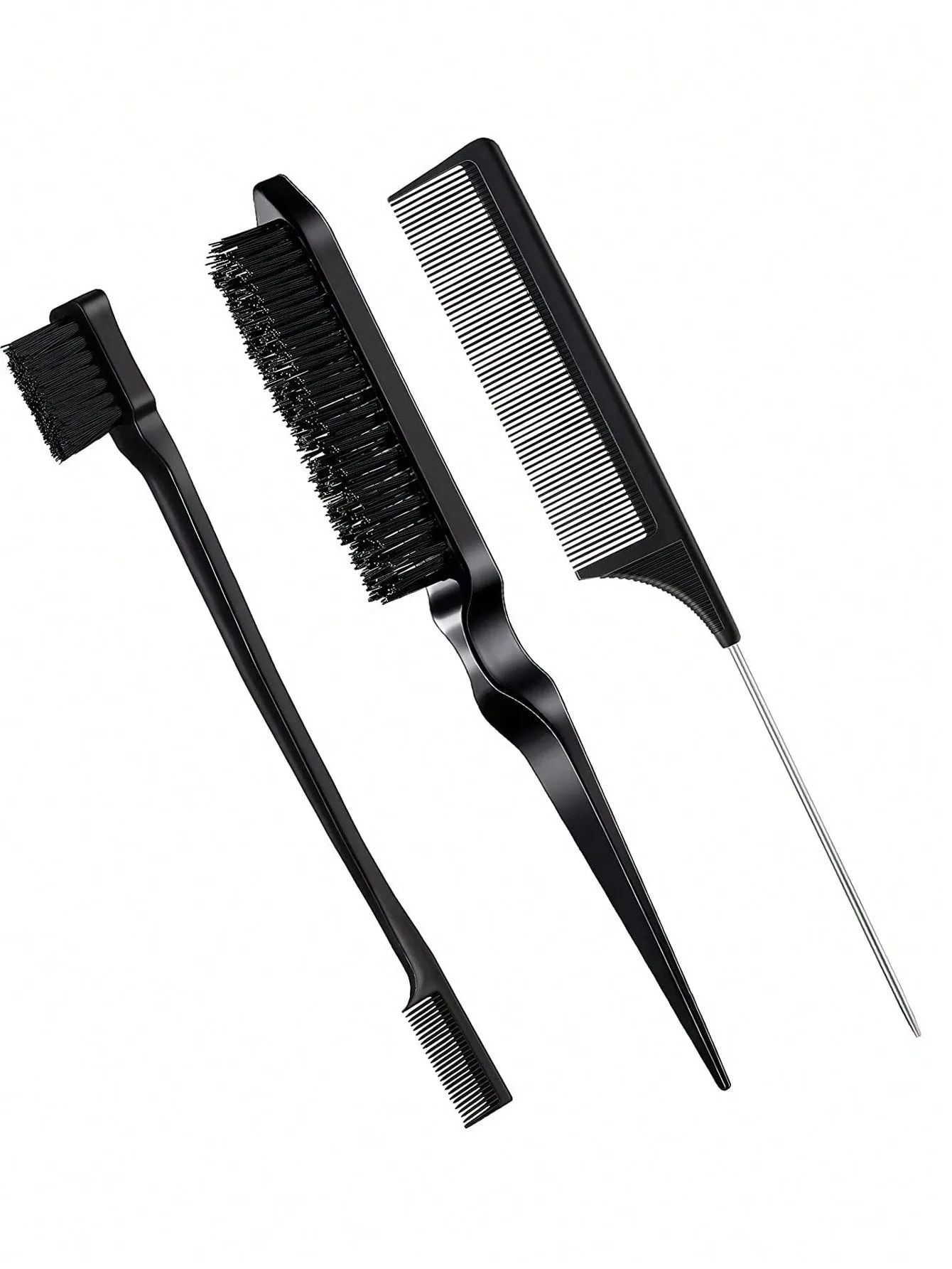 Styling Comb Set With Edge Brush And Tail Comb For Hair And Wig Care 6