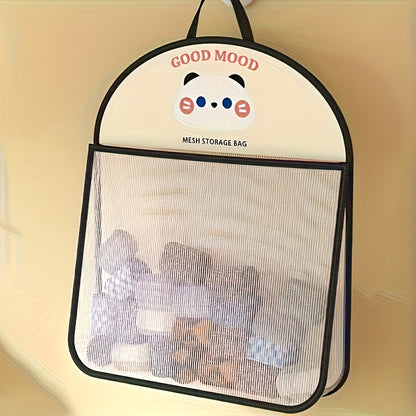 Hanging Mesh Storage Bag Wall Mounted Laundry Organizer Pouch For Underwear Socks Sorting 5