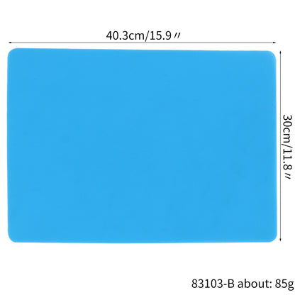 Kids DIY Crafts Table Mat, Silicone Placemat, Waterproof Non Slip Heat Resistant Kitchen Counter Protector