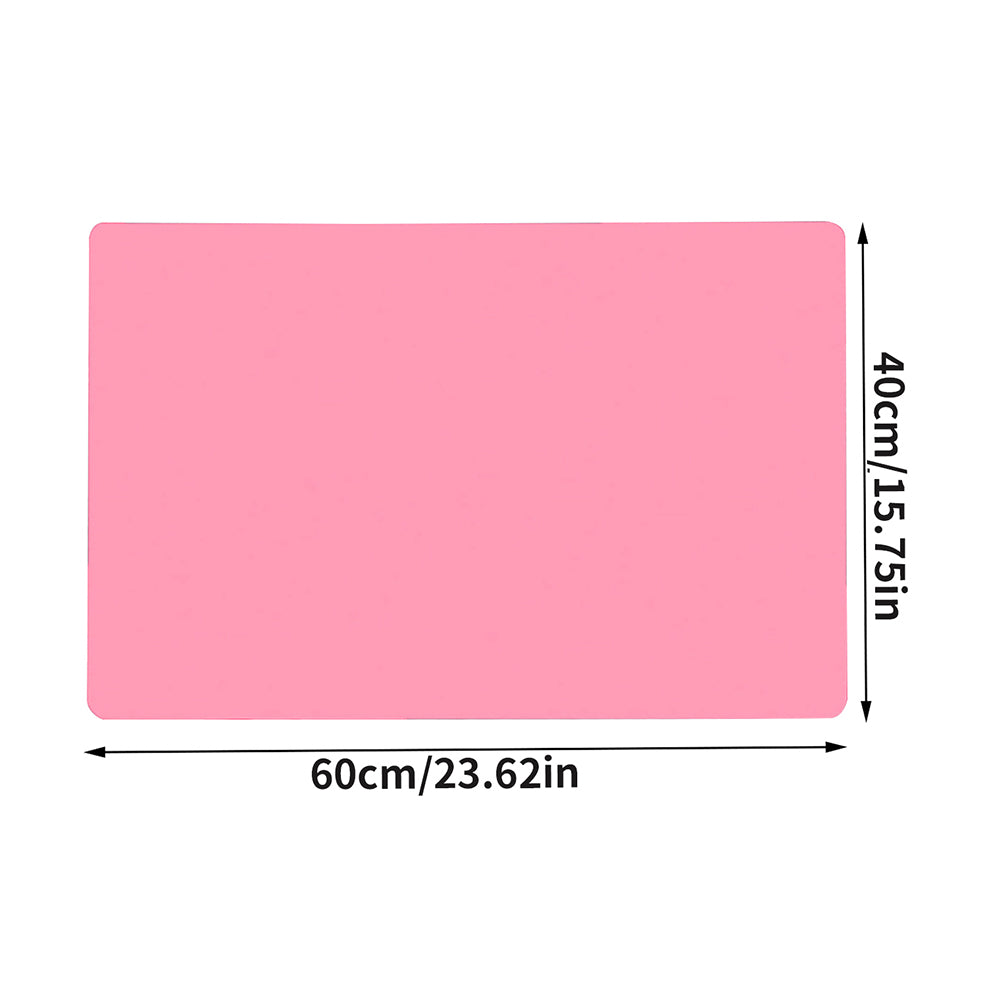 Kids DIY Crafts Table Mat, Silicone Placemat, Waterproof Non Slip Heat Resistant Kitchen Counter Protector
