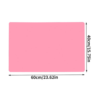Kids DIY Crafts Table Mat, Silicone Placemat, Waterproof Non Slip Heat Resistant Kitchen Counter Protector