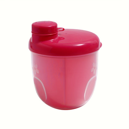 Milk Powder Container, Grid Baby Travel Food Formula Dispenser, Snack Storage Box for Outdoor Feeding