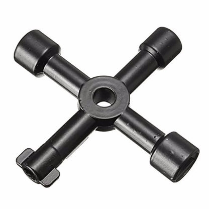 Universal Square Triangle Key For Gas Electrician Plumber Utility Cross Switch Wrench Radiator Trai 1