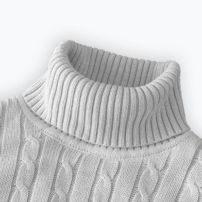 Mens Turtleneck Sweater High Neck Pullover Elastic Sweatwear Casual Knitted Sweaters Fall Winter Me 1