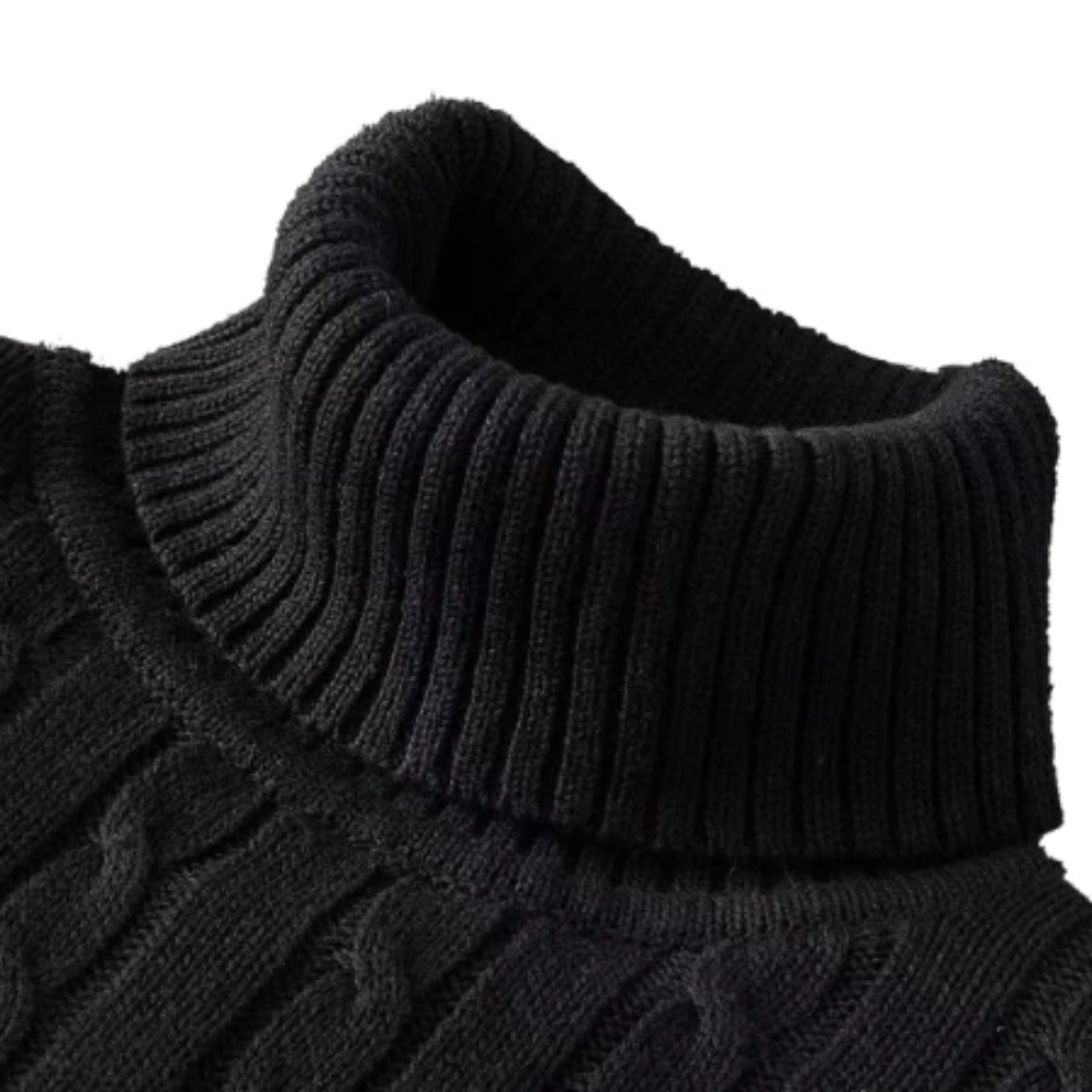 Mens Turtleneck Sweater High Neck Pullover Elastic Sweatwear Casual Knitted Sweaters Fall Winter Me 4