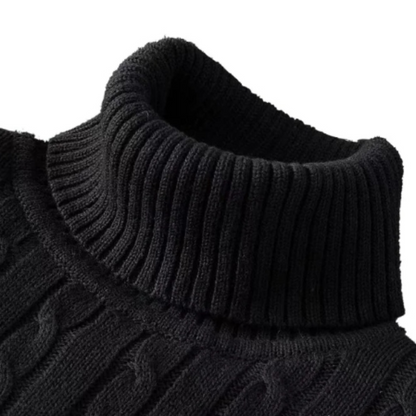 Mens Turtleneck Sweater High Neck Pullover Elastic Sweatwear Casual Knitted Sweaters Fall Winter Me 4