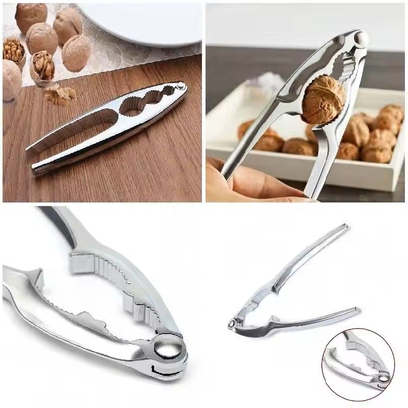 Heavy Duty Zinc Alloy Nutcracker  Walnut Hazelnut  Pine Nut Sheller Tool 6