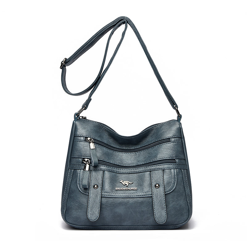 Designer PU Leather Messenger Bags For Women Luxury Shoulder Purses Crossbody Handbags 6