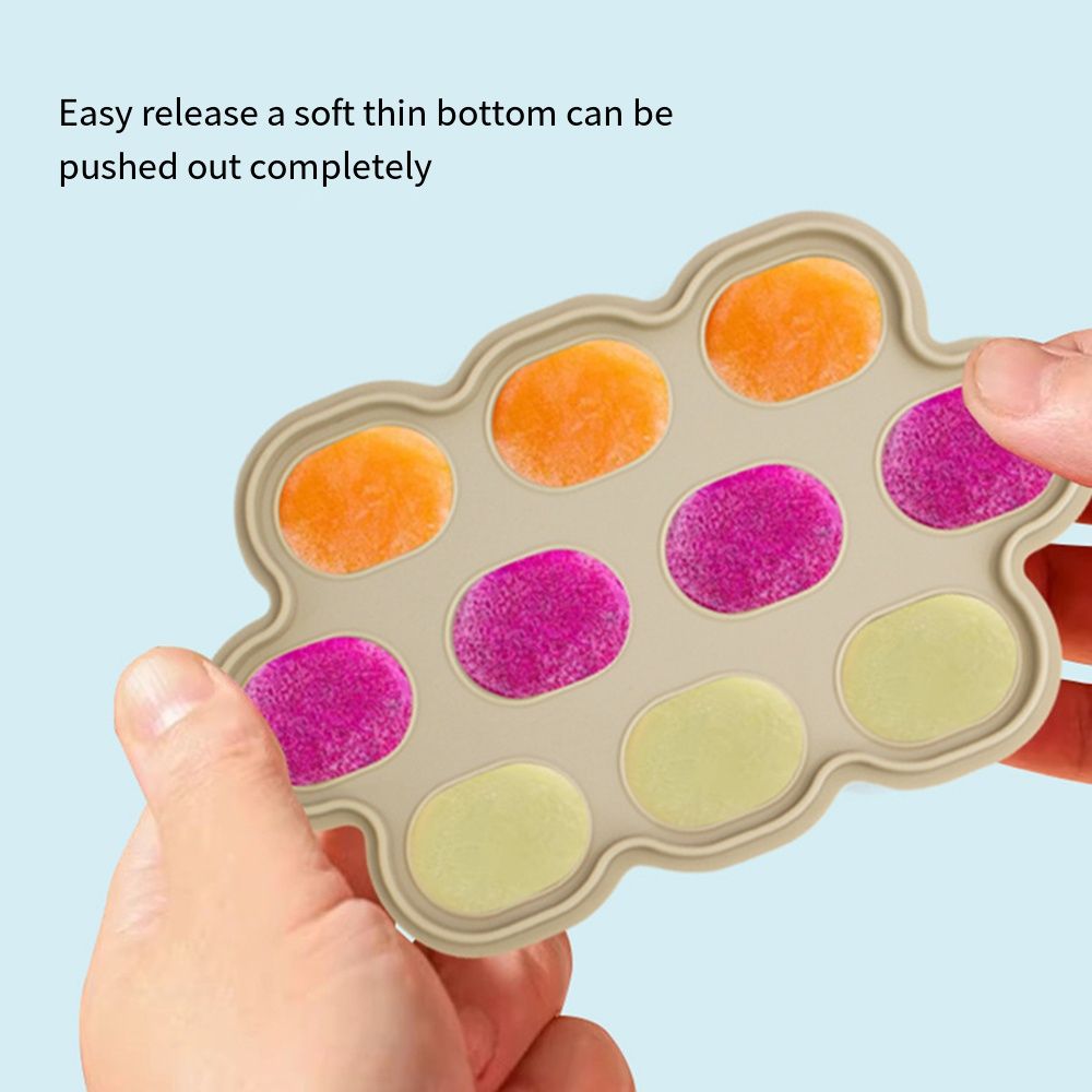 Durable Baby Food Freezer Tray Easy Release Breastmilk Popsicle Mold BPAFree 3
