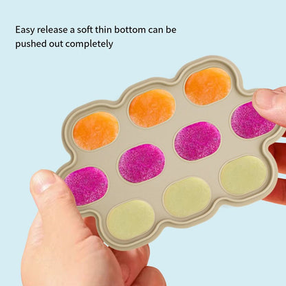 Durable Baby Food Freezer Tray Easy Release Breastmilk Popsicle Mold BPAFree 3