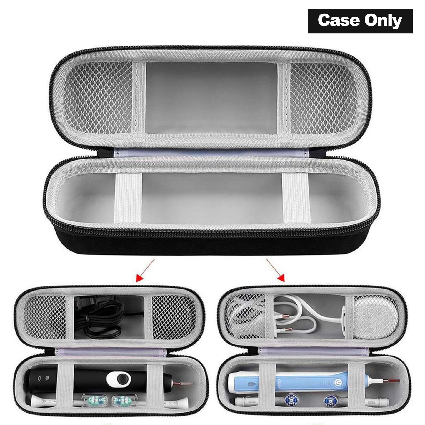 Portable EVA Storage Case For Electric Toothbrush Hard Case Organizer Protective Shell Travel Acces