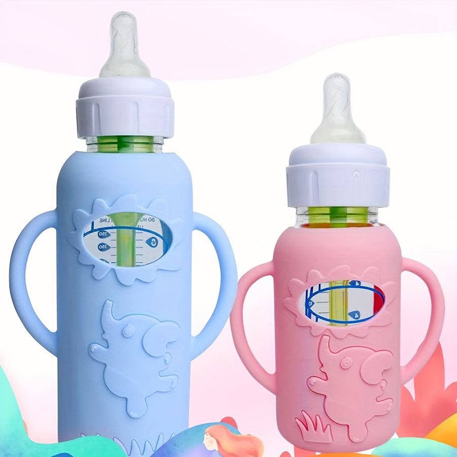 Durable New Elephant Narrowneck Bottle Silicone Handle Sleeve For Milk Bottle Juice Or Water Bottle 2