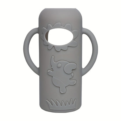 Durable New Elephant Narrowneck Bottle Silicone Handle Sleeve For Milk Bottle Juice Or Water Bottle 9