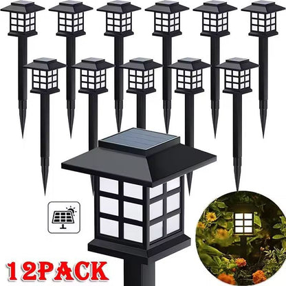 RadiantGrove Solar Pathway Light Set  Waterproof Outdoor Walkway LED Lights for Garden Yard Drivewa 7