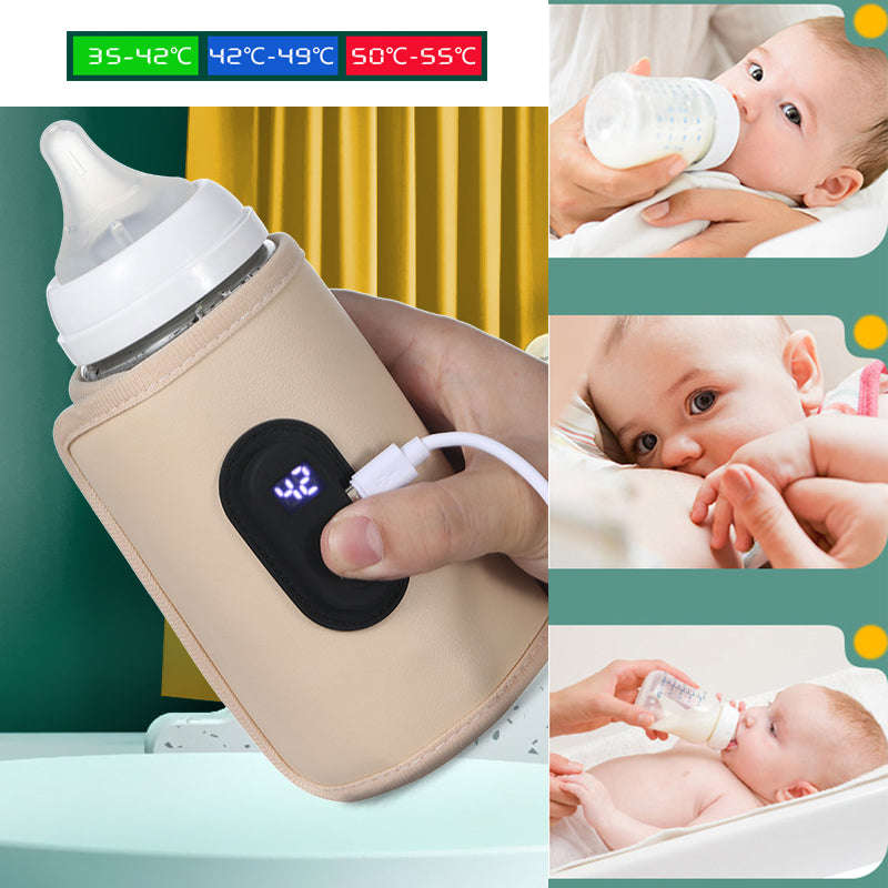 Portable USB Baby Bottle Heater Insulated Bag Safe Milk Warmer For Winter Travel 1